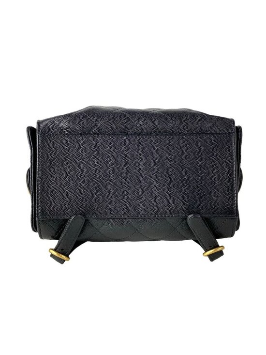 Chanel Backpack 25 Quilted Black Gold Chain main image 7